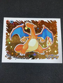2022 POKEMON Prizma Sticker #006 Charizard Gold Star Holo Peru US Seller - Image 1