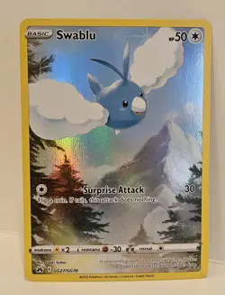 Pokemon Swablu GG27/GG70 Crown Zenith Galarian Gallery Ultra Rare NM Pack Fresh - Image 1