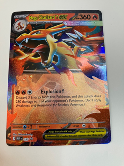 2026 Pokemon Mega Charizard Y EX Full Art Holo Black Star Promo 030 - Image 1