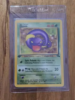 1st Edition Ekans NEAR MINT 46/62 - Fossil Set - 1999 Pokemon TCG WOTC Vintage - Image 1