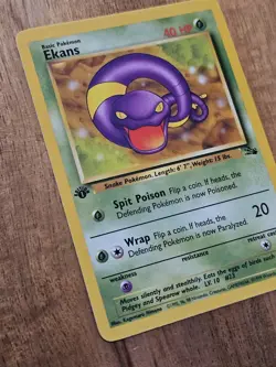 1st Edition Ekans NEAR MINT 46/62 - Fossil Set - 1999 Pokemon TCG WOTC Vintage - Image 3