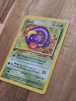 1st Edition Ekans NEAR MINT 46/62 - Fossil Set - 1999 Pokemon TCG WOTC Vintage - Image 4