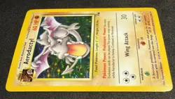 Aerodactyl 01/62 Holo Rare Fossil Unlimited Vintage 1999 Pokemon TCG LP/M - Image 3