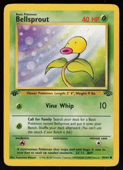 Bellsprout 49/64 Common Jungle 1st Edition Pokemon - Image 1