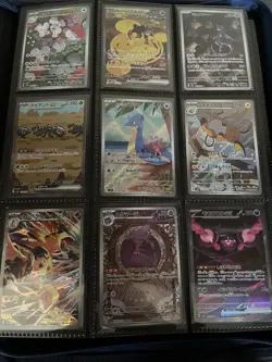 POKEMON JAPANESE ART RARE LOT 130+ NM FULL ART NO DUPLICATES W/BINDER - Image 1