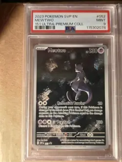 Pokemon 151 UPC Promos PSA 9's Mewtwo #052 Mew #053 MEW #205 Sequential Cert - Image 3