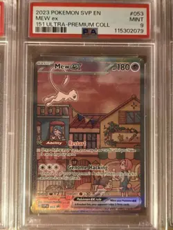 Pokemon 151 UPC Promos PSA 9's Mewtwo #052 Mew #053 MEW #205 Sequential Cert - Image 4