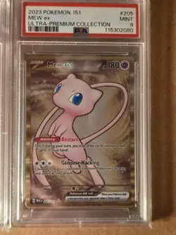 Pokemon 151 UPC Promos PSA 9's Mewtwo #052 Mew #053 MEW #205 Sequential Cert - Image 5
