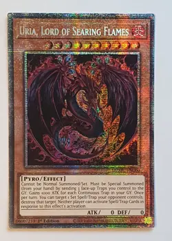 Yugioh Uria, Lord of Searing Flames MZMU-EN000 Starlight Rare - Image 3