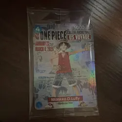 One Piece CCG Monkey D. Luffy US Voyage Promo Holo Card 1000 - Image 1