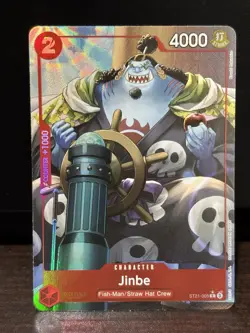Jinbe ST21-005 Alt Art Foil One Piece Starter Deck EX Gear 5 NM English - Image 1