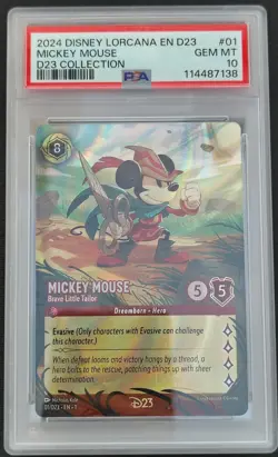5 PSA 10 LORCANA D23 COLLECTION SET. MISSING BRUNO. PERFECT 10s!!!!!!!!! - Image 2