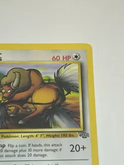 Pokemon Card 1st Edition Jungle Tauros 47/64 - Image 4