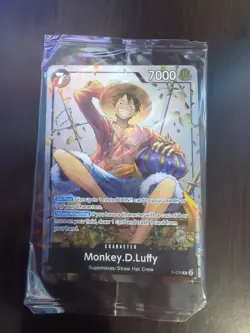 One Piece Monkey D. Luffy P-075 Tcg Card New In Package - Image 1
