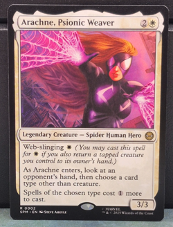 Arachne, Psionic Weaver R 0002 Marvel Spider-man NM Card Game TCG NM - Image 1