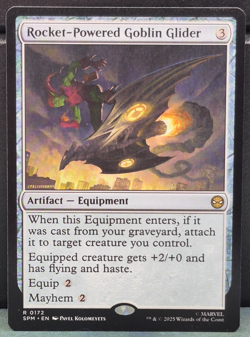 Rocket-Powered Goblin Glider R 0172 Marvel Spider-man Near Mint Card Game NM TCG - Image 1