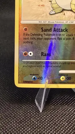 Sandshrew 96/123 Mysterious Treasures Reverse Holo Common Pokemon Card - Image 3