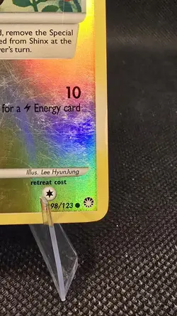 Shinx 98/123 Mysterious Treasures Reverse Holo Pokemon Card - Image 2