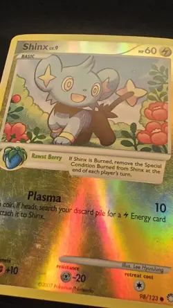 Shinx 98/123 Mysterious Treasures Reverse Holo Pokemon Card - Image 5