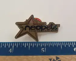 OLD NEOPETS TRADING CARD GAME METAL CLOISONNE PIN OR BUTTON - Image 1