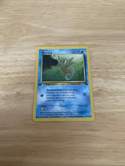 Pokemon Card 1st Edition Fossil Horsea 49/62. WoTC Vintage - Image 2