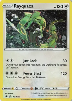Rayquaza - Promo SWSH: Sword & Shield Promo Cards SWSH029 NM Holo - Image 1