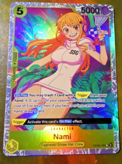 One Piece Two Legends Card English Carte Holo OP08-106 Nami SR Mint - Image 1