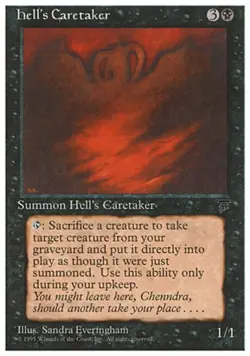 1 x Hell's Caretaker - Chronicles - Light Play - MTG - Image 1