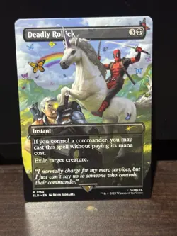 MTG SLD Marvel Deadpool Deadly Rollick Non-Foil Unplayed NM - Image 1