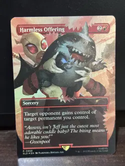 MTG Marvel Deadpool Secret Lair - Harmless Offering Rare #0868 Rainbow Foil - Image 1