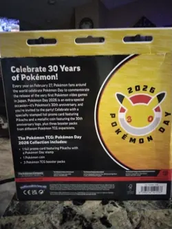 Pokemon Day 2026 Collection Box / Pikachu 30th Anniversary Promo Factory Sealed - Image 2
