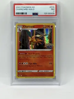 2022 Pokemon Go CHARIZARD - HOLO #010 PSA 7 - Image 1