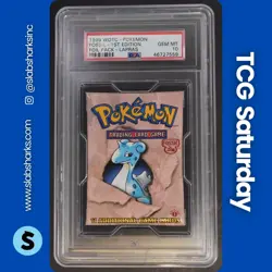 1999 POKEMON FOSSIL WOTC FOIL PACK LAPRAS 1ST EDITION PSA 10 GEM MINT - Image 1