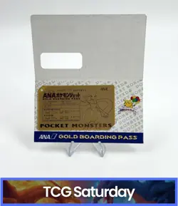 1998 JAPANESE ANA POKEMON JET GOLD BOARDING PASS PROMO - Image 2