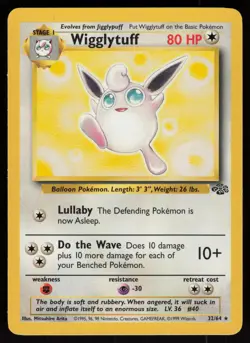 Wigglytuff 32/64 Rare Jungle Unlimited Pokemon - Image 1