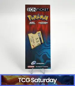 2003 POKEMON RUBY/SAPPHIRE GAME BOY ADVANCE EON TICKET E-READER CARD NINTENDO - Image 1