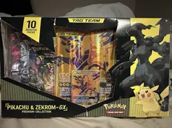 Nintendo Pokemon TCG Pikachu and Zekrom-GX Tag Team Premium Collection - Image 1