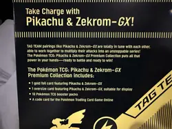 Nintendo Pokemon TCG Pikachu and Zekrom-GX Tag Team Premium Collection - Image 2