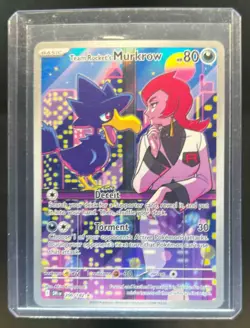 2025 Pokemon Destined Rivals Team Rocket's Murkrow #200/182 - Image 1