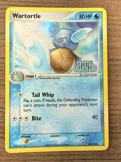 2006 Pokemon Wartortle Holo (ex Crystal Guardians) 43/100 - Image 1