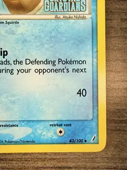 2006 Pokemon Wartortle Holo (ex Crystal Guardians) 43/100 - Image 2