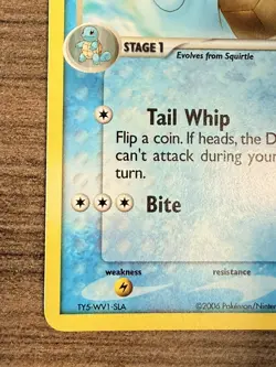 2006 Pokemon Wartortle Holo (ex Crystal Guardians) 43/100 - Image 3