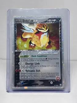 Pokemon Rocket's Entei EX 97/109 Team Rocket Returns Holo 2004 - Image 1