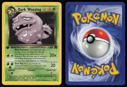 Dark Weezing 31/82 Rare Team Rocket 1st Edition Pokemon - Image 3
