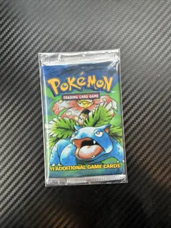 1999 Pokemon Base Set Unlimited Booster Pack VENUSAUR Unweighed Factory Sealed - Image 1