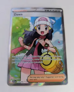 Dawn 118/094 Phantasmal Flames PFL Trainer Supporter Full Art Holo Pokemon NM - Image 1
