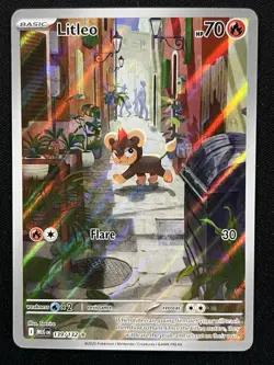 Litleo 139/132 Me01: Mega Evolution Holo Illustration Rare Pokemon - Image 1