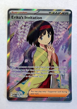 Pokemon 151 ENGLISH - ERIKA'S INVITATION - ULTRA RARE - 196/165 - NM - Image 1