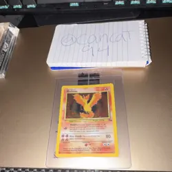 Pokemon Moltres Fossil 12/62 70 HP Rare Basic 1999 Wizards of the Coast - Image 1