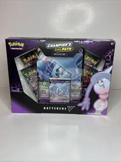 Champions Path 2020 Pokemon TCG Hatterene V Collection Box Factory Sealed - Image 1